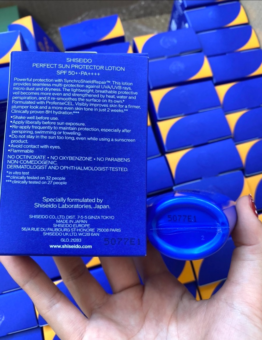 Shiseido Perfect Sun Protector Lotion SPF 50+ PA++++ 50 ml. (เคาเตอร์ 1,750฿)