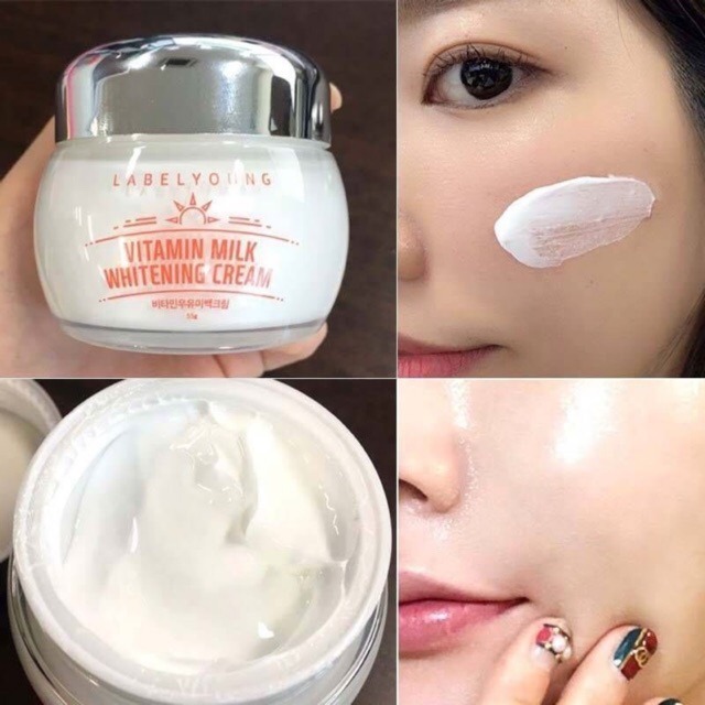 ขาว Labelyoung Vitamin Milk Whitening Cream 55g.